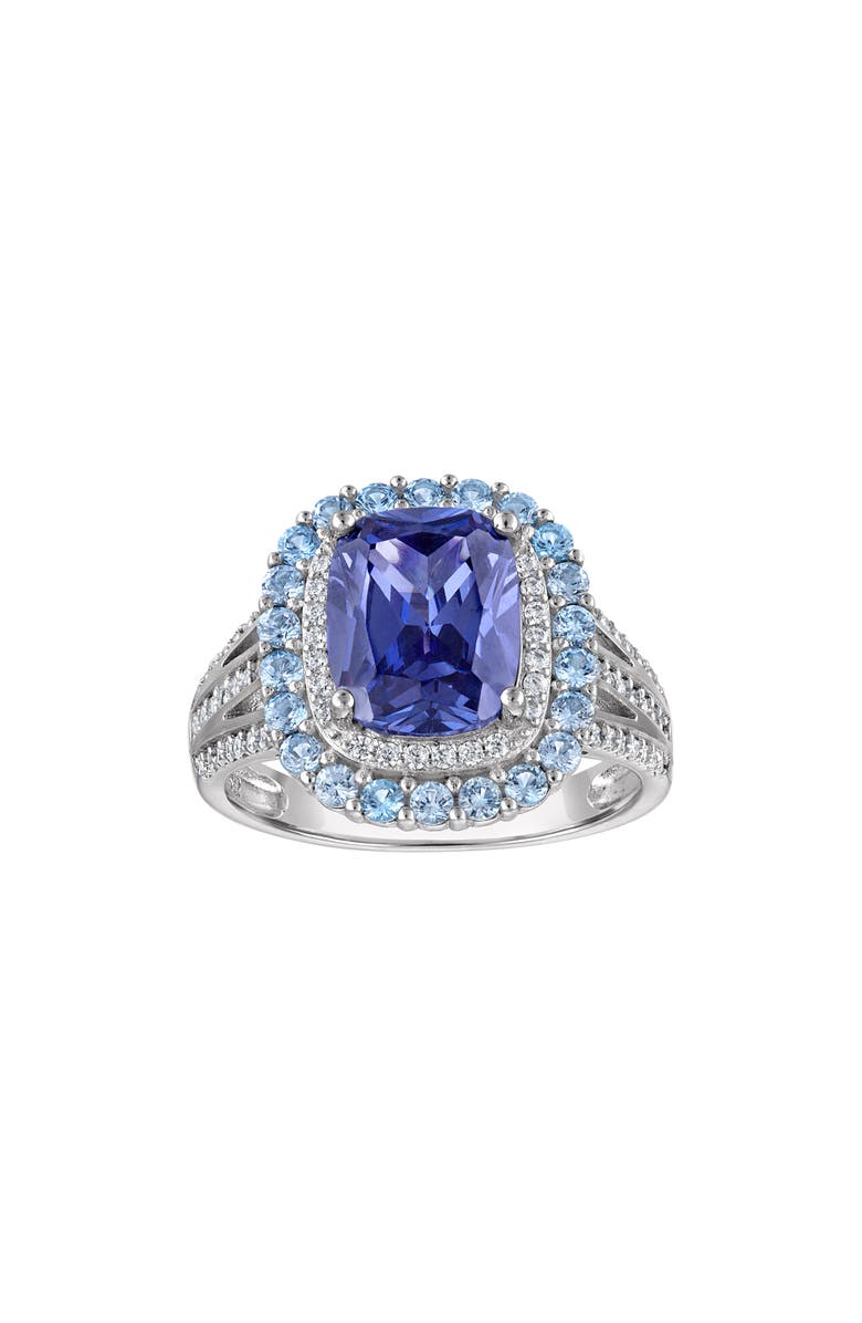 FZN Men's Cubic Zirconia Ring, Main, color, Indigo
