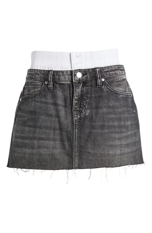 PTCL PTCL DOUBLE WAIST DENIM MINISKIRT