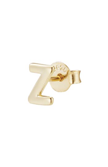 Adornia Fine Initial Stud Earrings