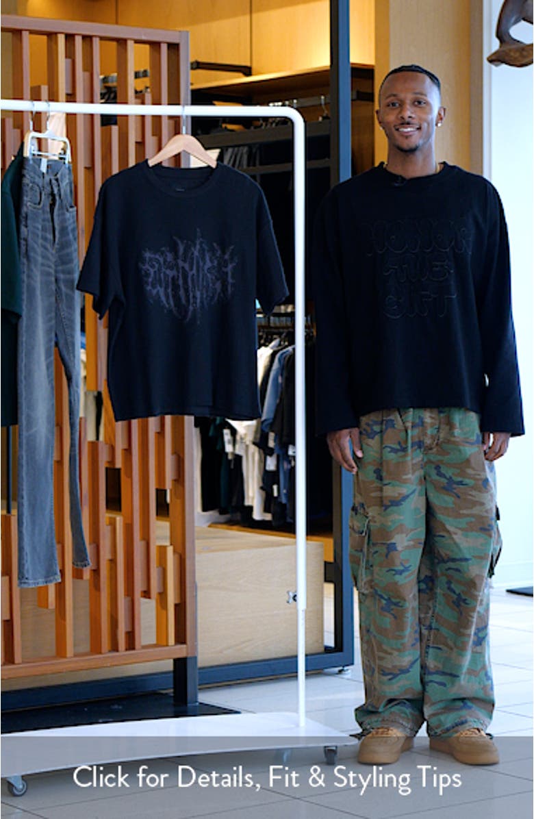 Euphoria Micro Waffle Knit T-Shirt, sales video thumbnail