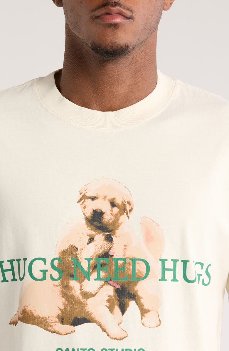 SANTO STUDIO Thugs Need Hugs Cotton T-Shirt, Alternate, color, 