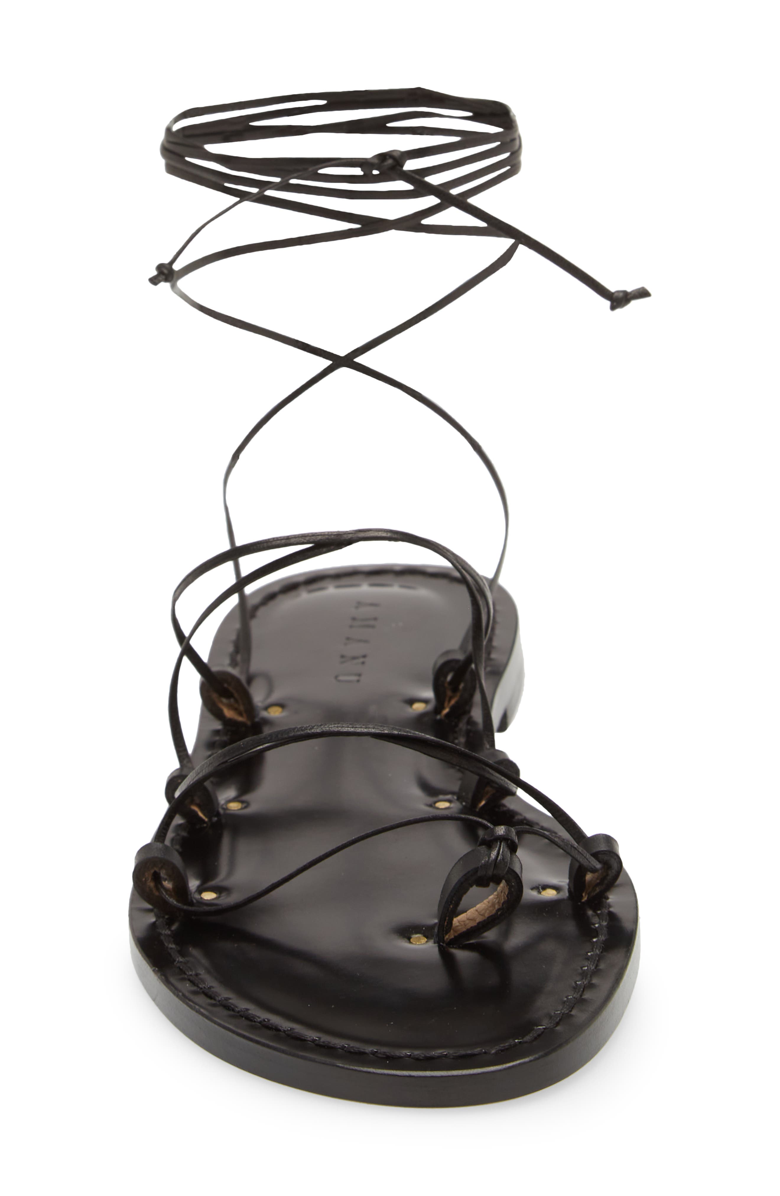 AMANU Style 10 Serengeti Strappy Ankle Tie Sandal, Alternate, color, 