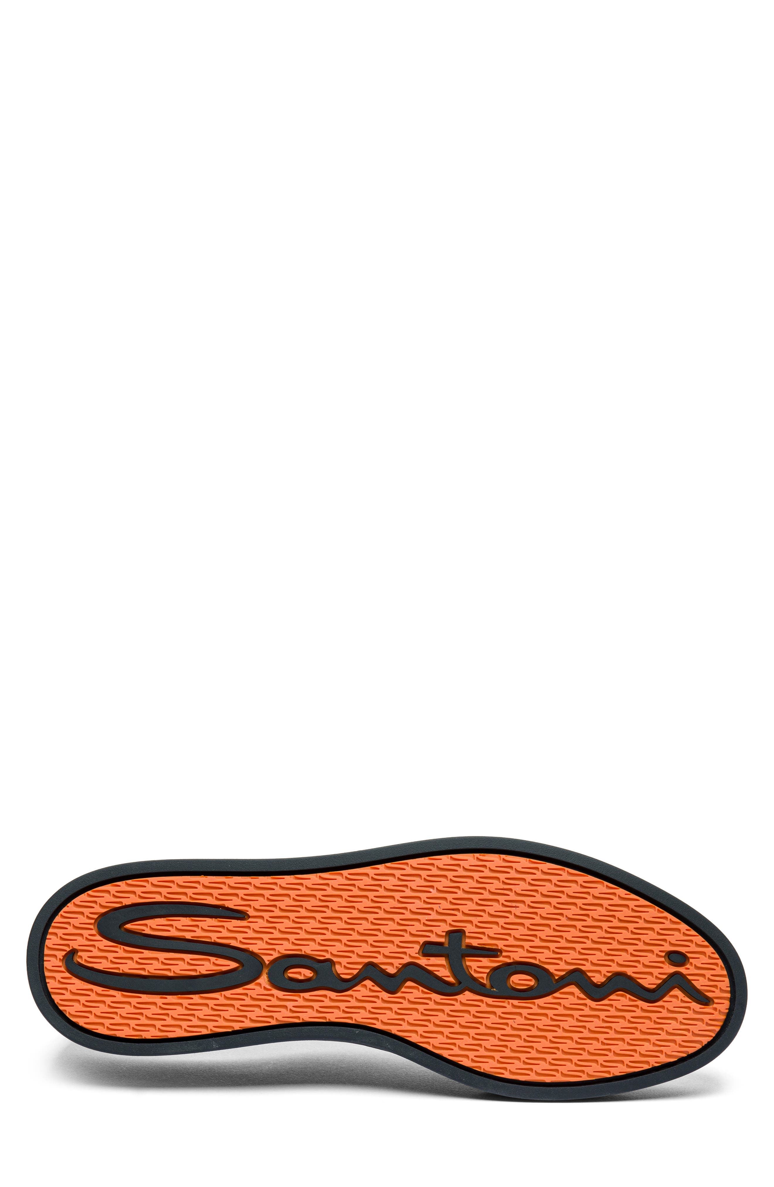 Santoni Monte Carlo Low Top Sneaker, Alternate, color, Black