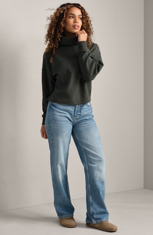 Rhone Dreamglow Mock Neck Top In Green