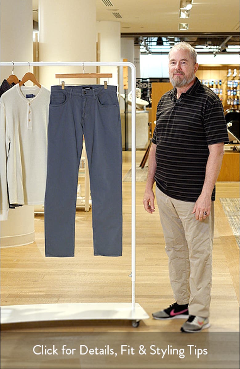 Zach Straight Leg Stretch Cotton 5-Pocket Pants, sales video thumbnail