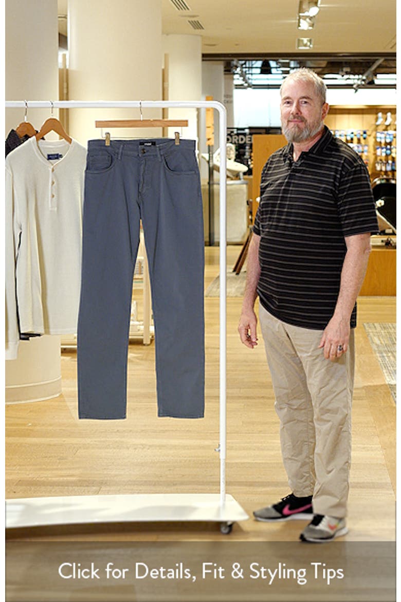 Zach Straight Leg Stretch Cotton 5-Pocket Pants video