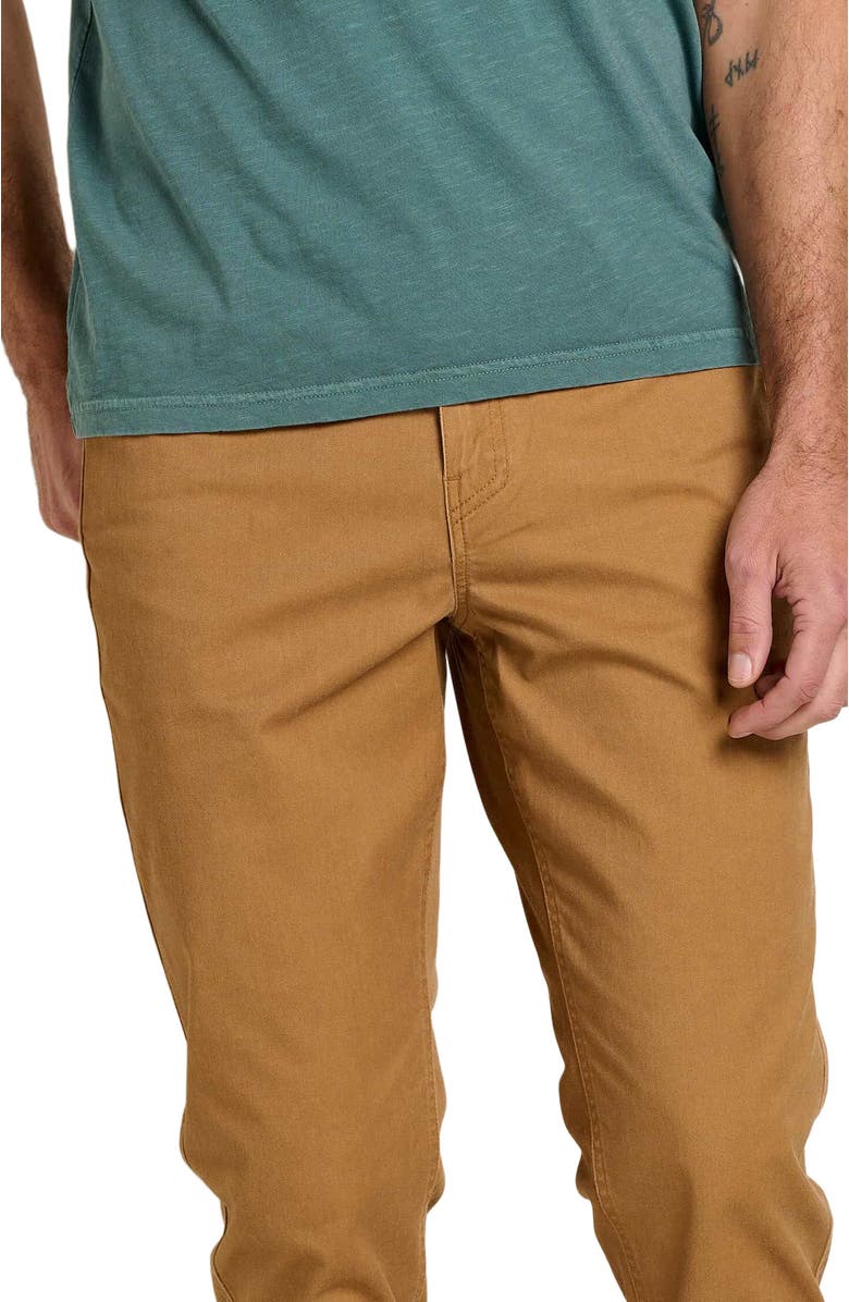 Toad & Co Mission Ridge 5 Pocket Lean Pant, Alternate, color, Tabac Vintage Wash