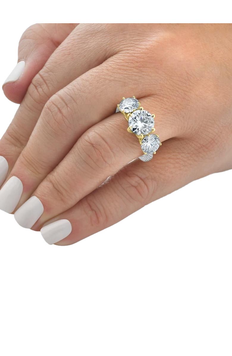Bliss Diamond 6 1/4 Ct Three Stone Diamond Engagement Ring Lab Grown Gold, Alternate, color, 