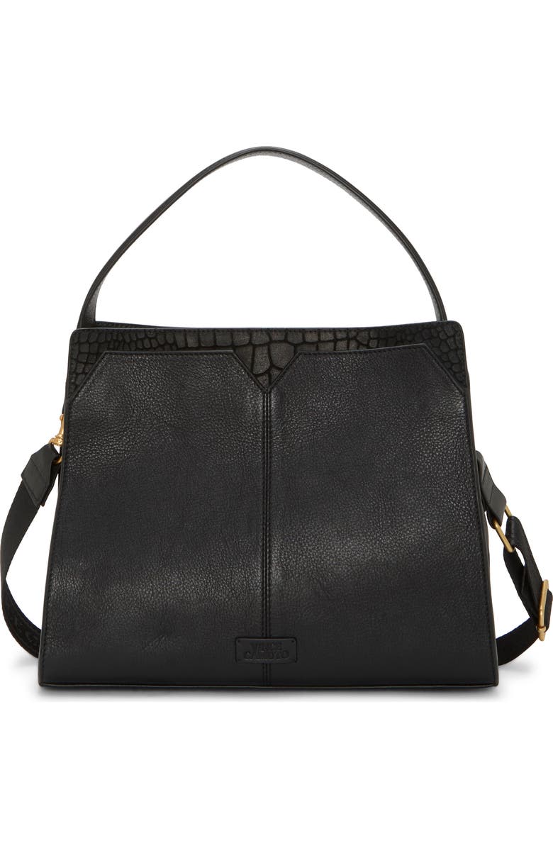 Vince Camuto Tasha Leather Top Handle Bag, Alternate, color, Black