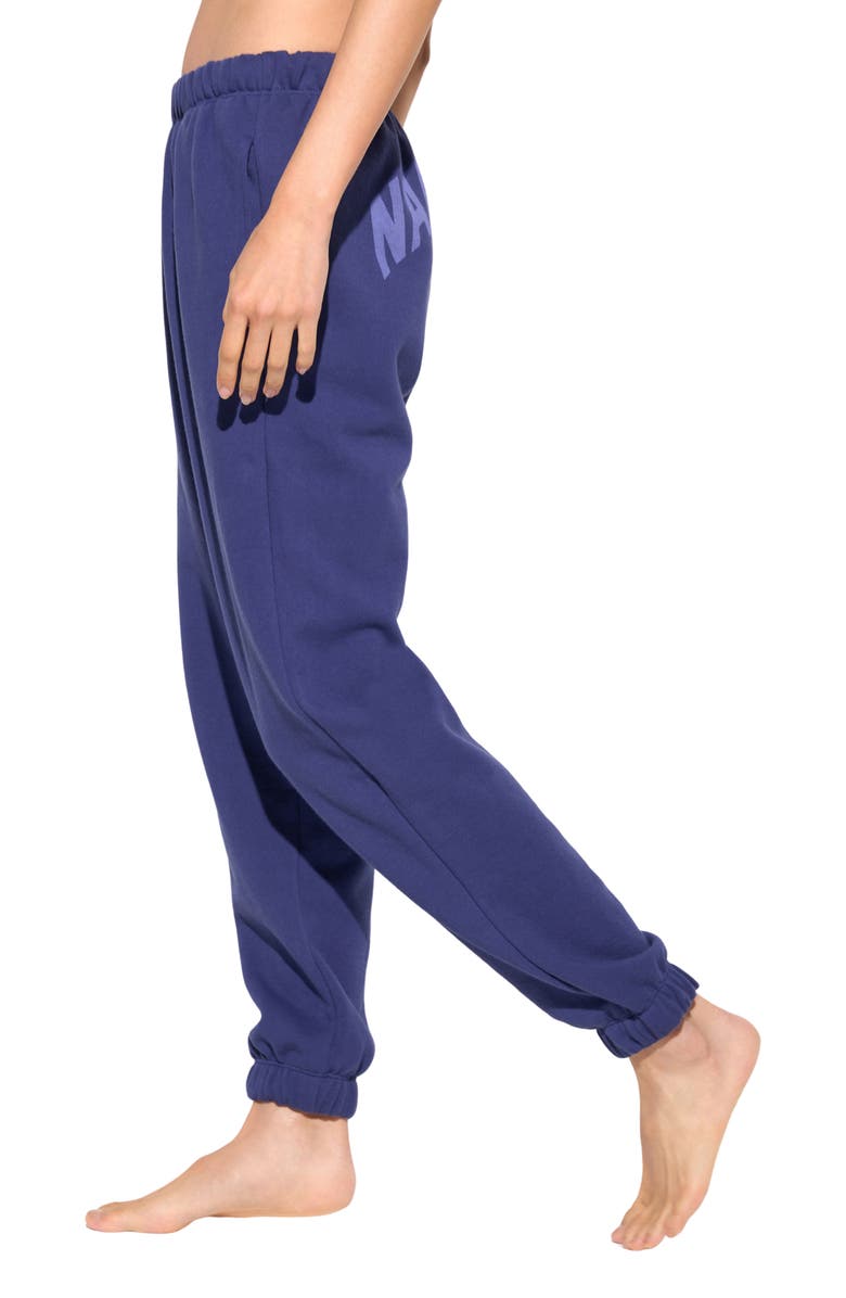 Spiritual Gangster Namaste Portia Cotton Sweatpants, Alternate, color, Eclipse
