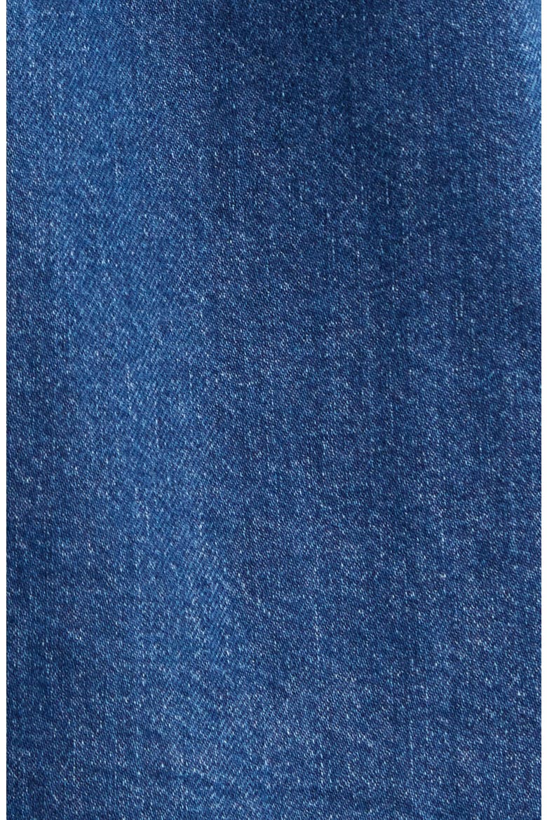 Lucas Short Sleeve Cotton Denim Button-Down Shirt, Alternate, color, STONE