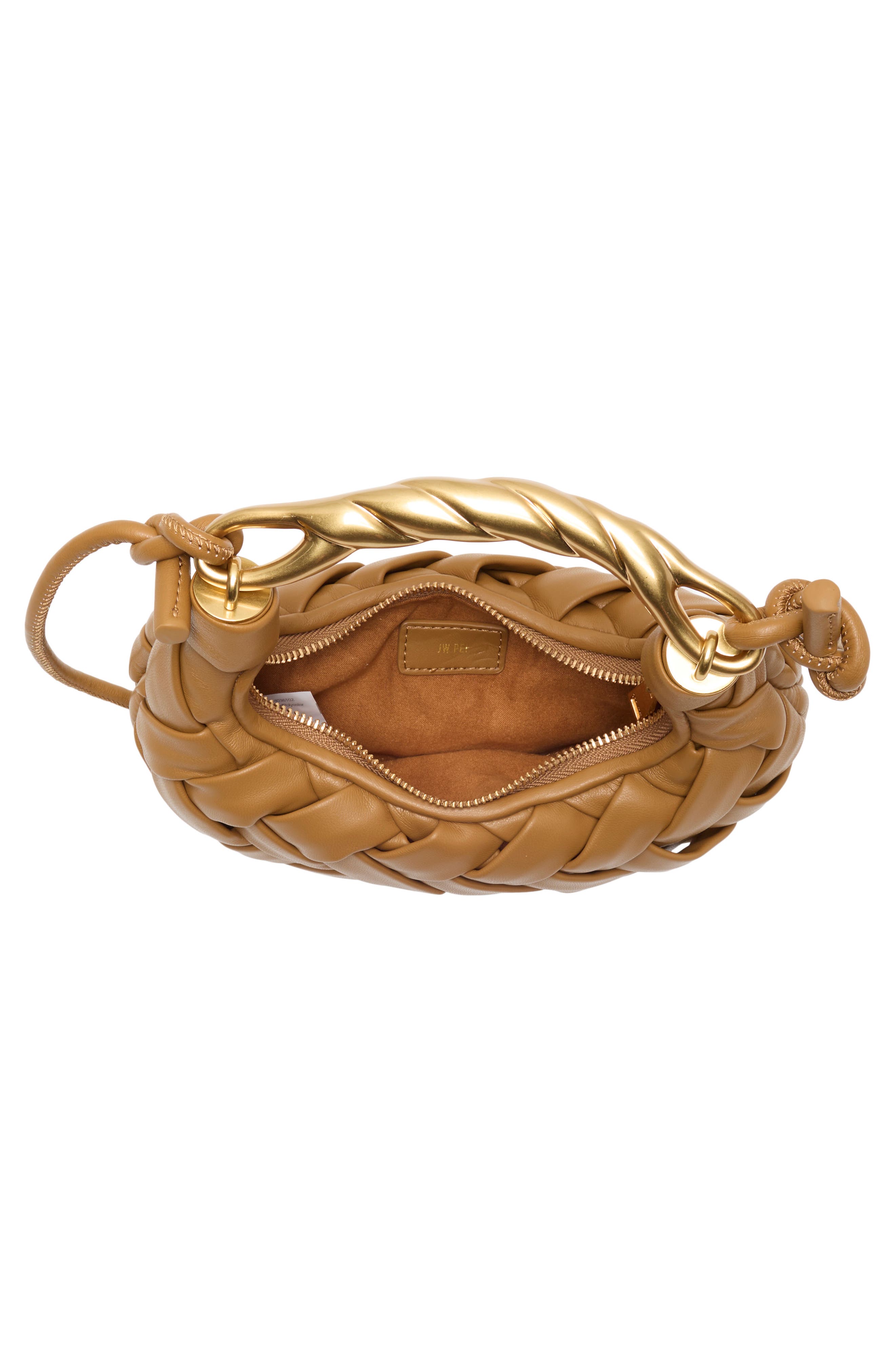 Orla Woven Shoulder Bag, Alternate, color, BROWN