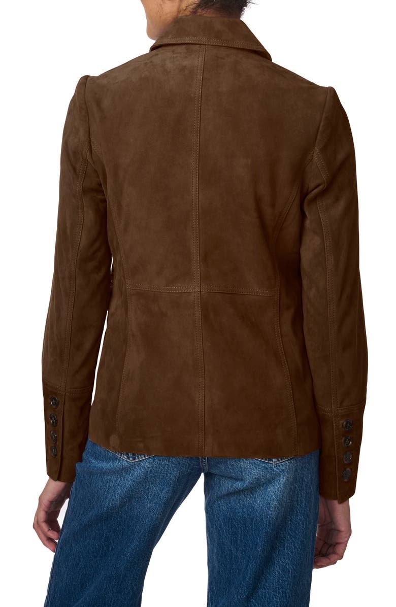 Bernardo Suede Shirt Jacket, Alternate, color,