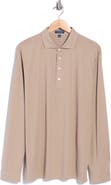 Peter Millar Ashby Silk & Cotton Long Sleeve Polo