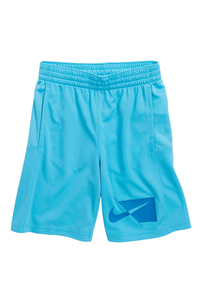 Dri-FIT Logo Shorts, Main, color, CHLBLU/IMPBLU