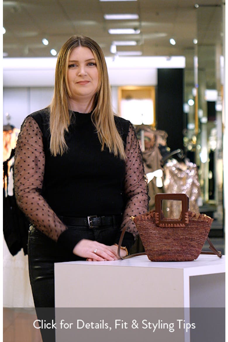 Shirley Raffia Mini Bucket Bag video