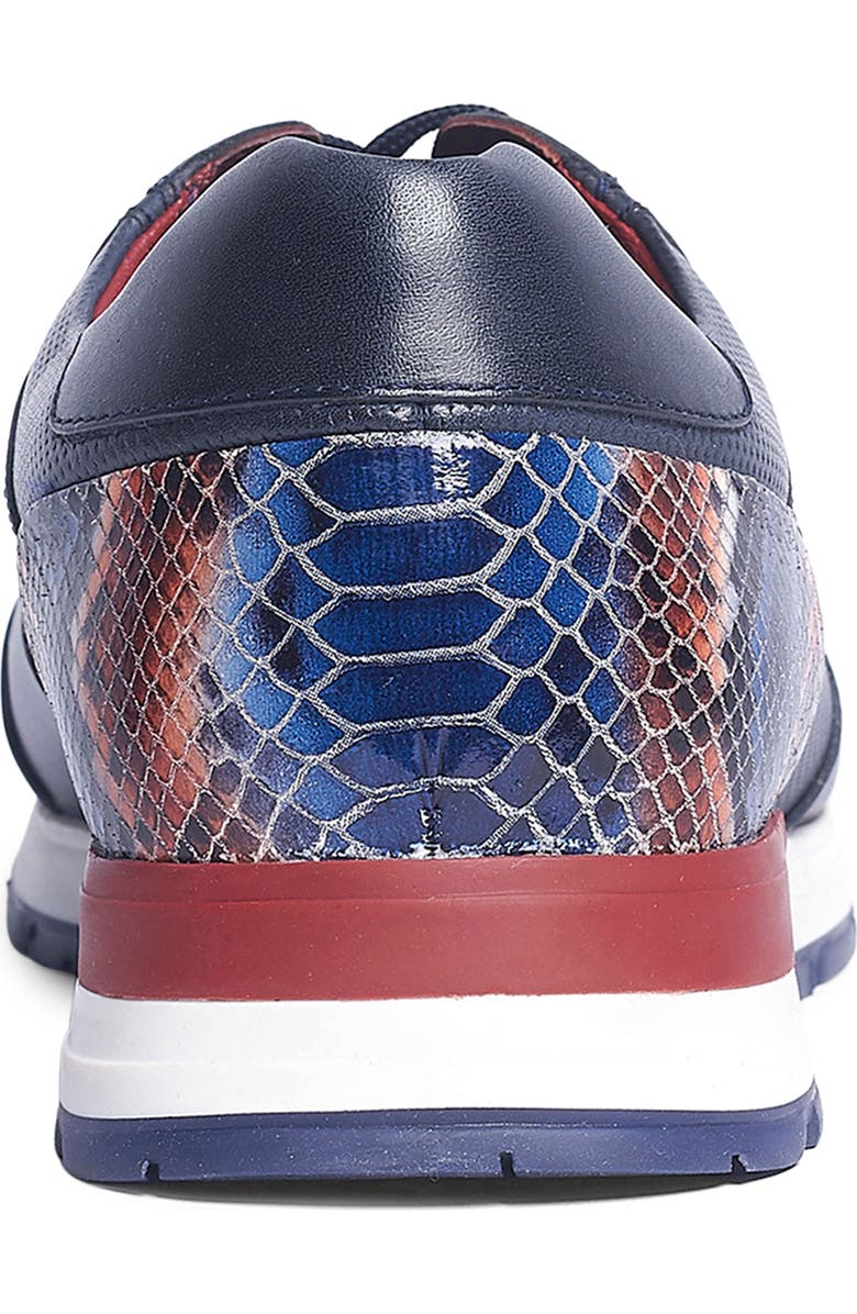 CARLOS SANTANA Hazel Snake Print Sneaker, Alternate, color, Navy