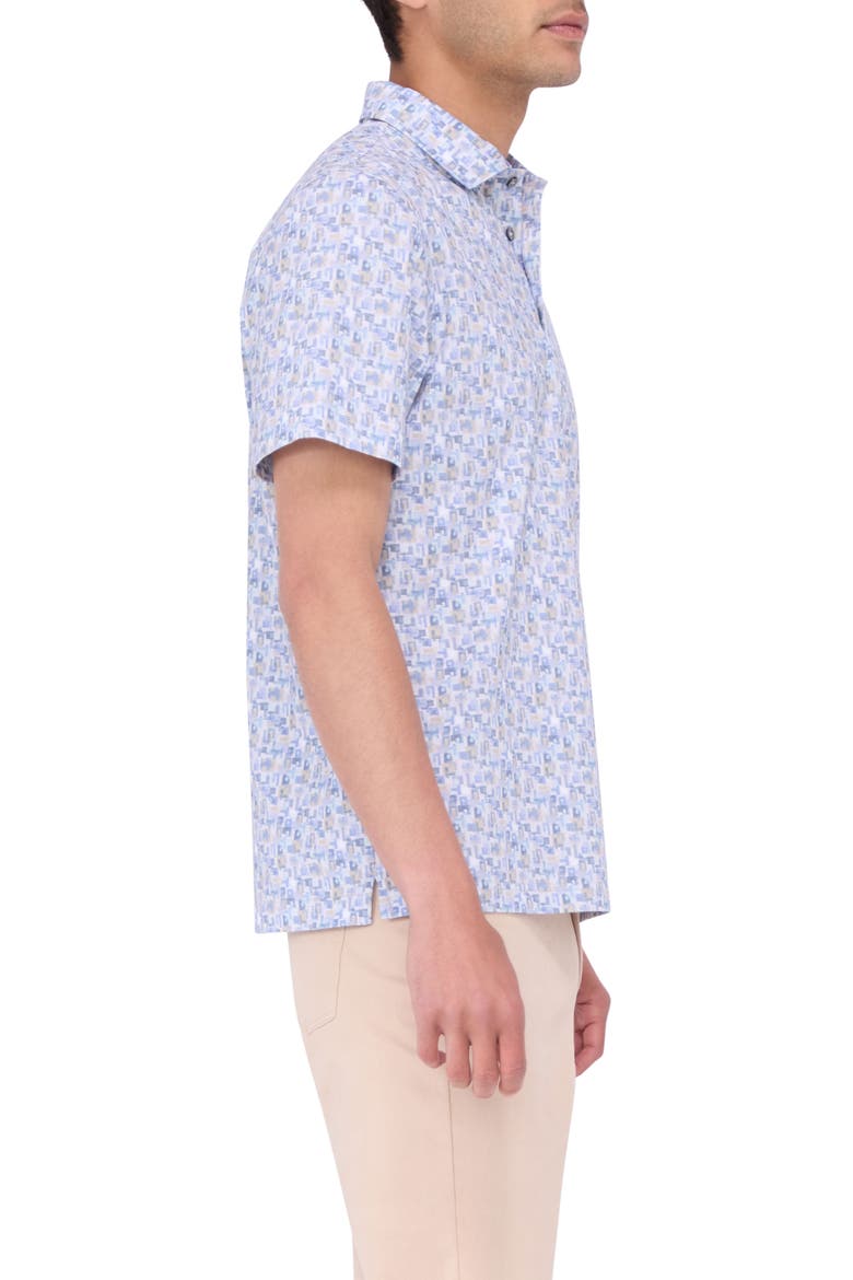 Victor OoohCotton® Abstract Print Polo, Alternate, color, LILAC