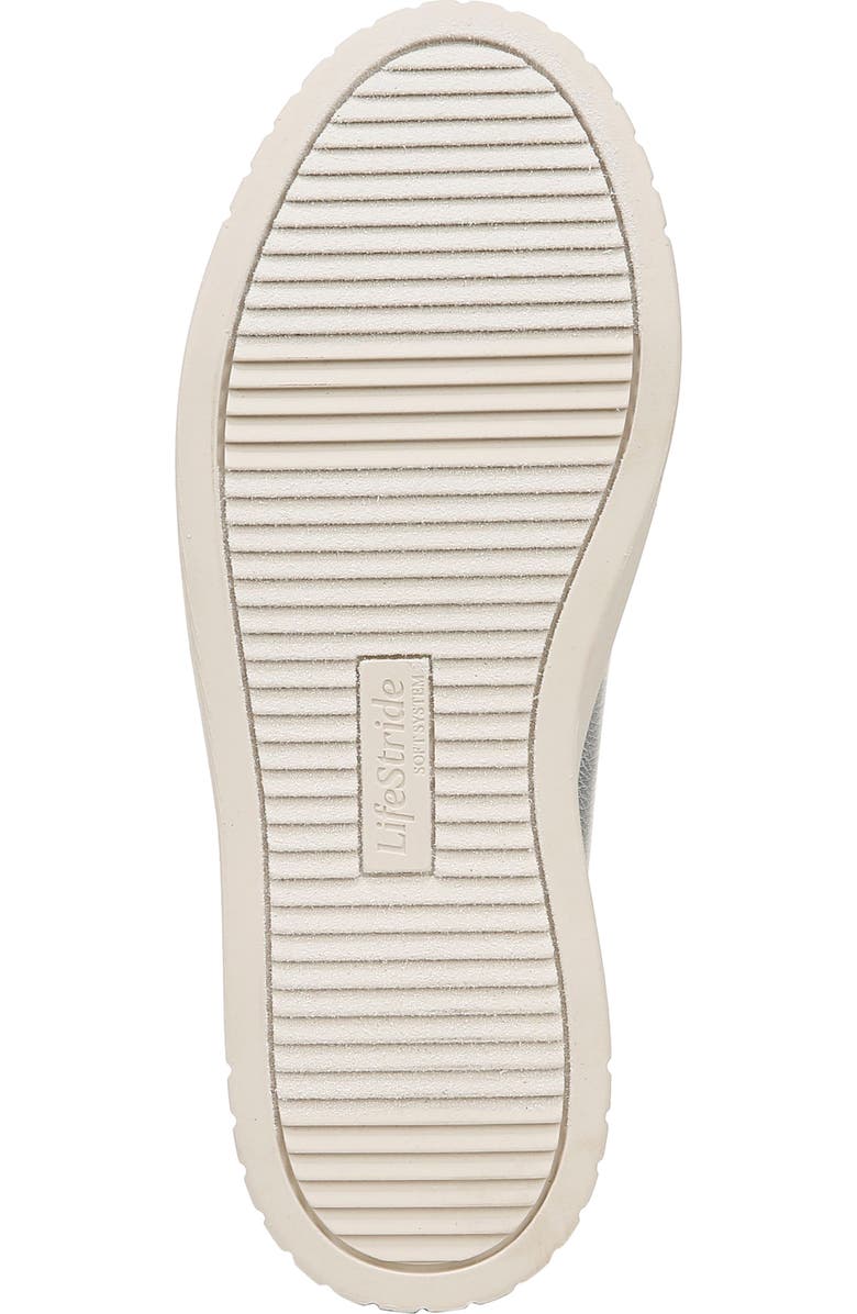 LifeStride Geneva Slip-On Platform Sneaker, Alternate, color, Silver