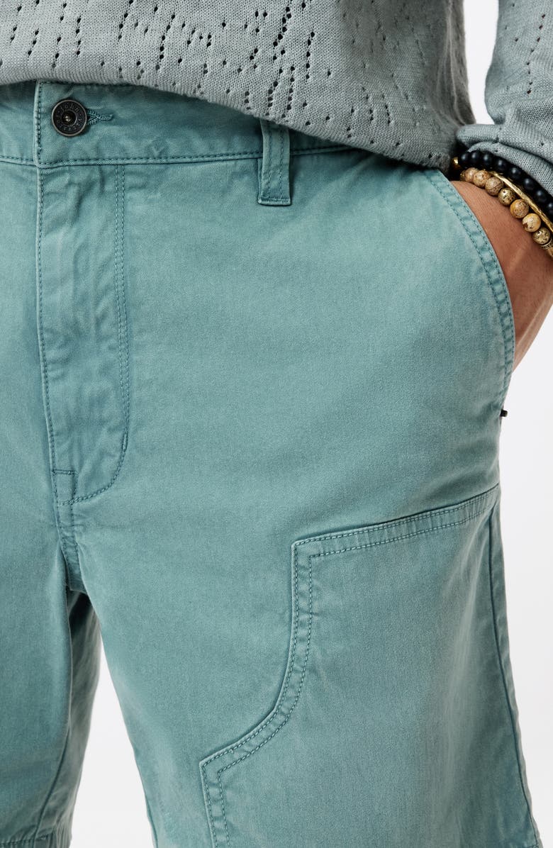 John Varvatos Jayden Seamed Stretch Cotton Shorts, Alternate, color, 