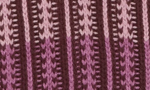 Melrose And Market Stripe Cardigan In Purple