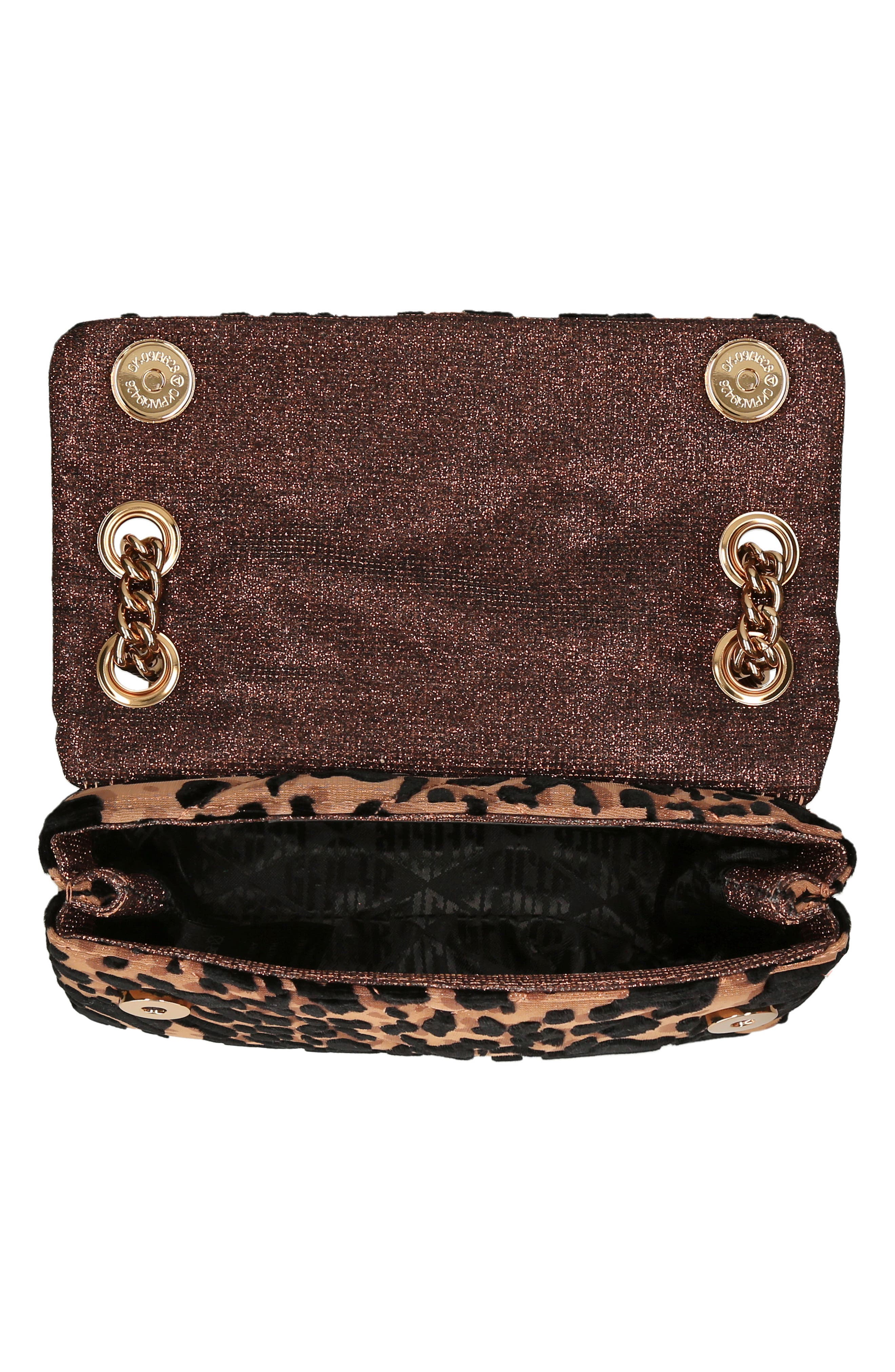 Kurt Geiger London Mini Kensington Leopard Print Convertible Crossbody Bag, Alternate, color, 