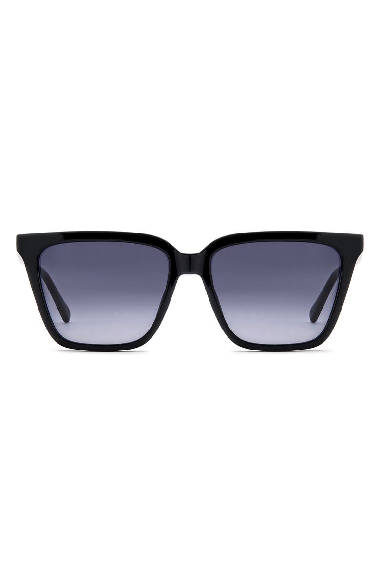 Fossil 56mm Square Sunglasses, Main, color, Black