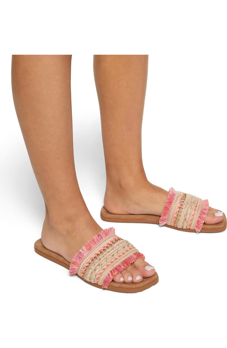 Roxy Positano Slide Sandal, Alternate, color, Pink