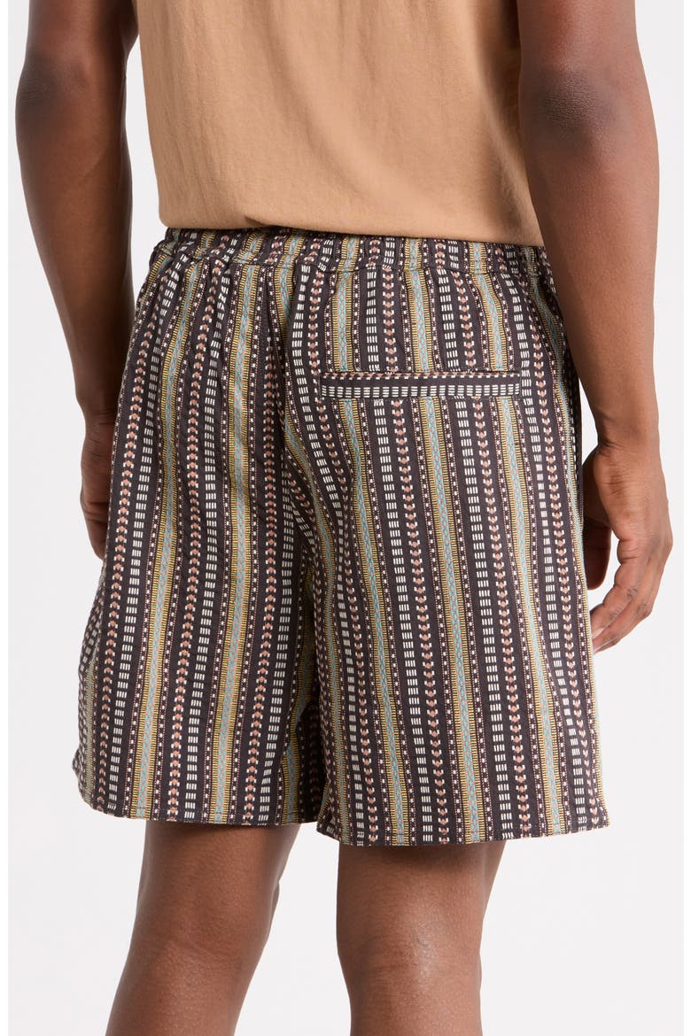 La Brea Cotton Shorts, Alternate, color, OBSIDIAN