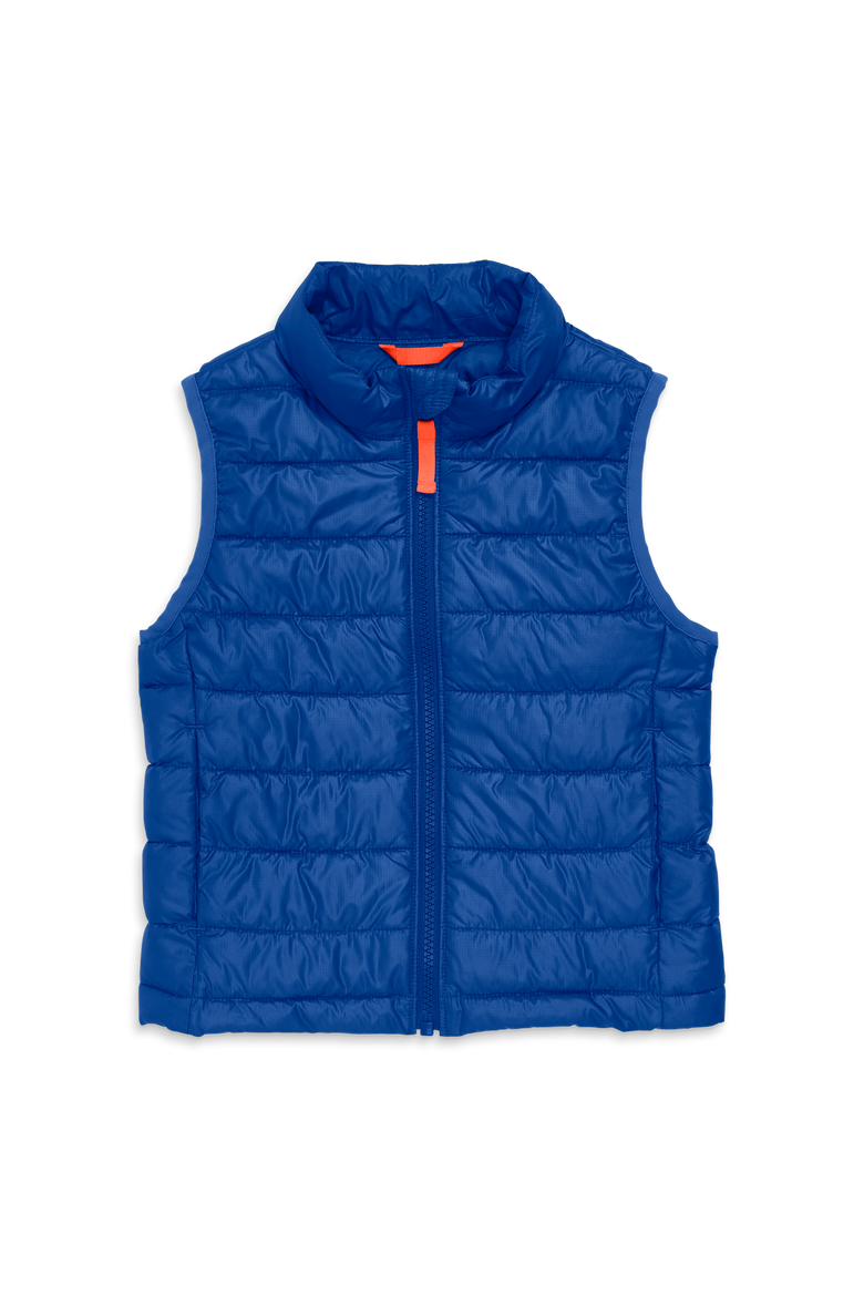 Kids Lightweight Puffer Vest  (toddler, Little Kid, & Big Kid), Main, color, Blue Jay