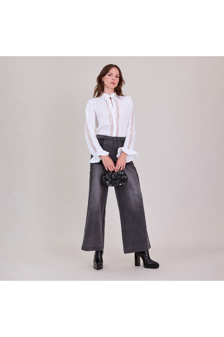 Rozela Shirt, Alternate, color, White