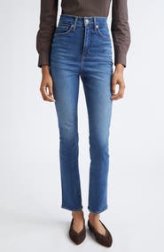 Veronica Beard Lydia High Waist Ultra Slim Jeans