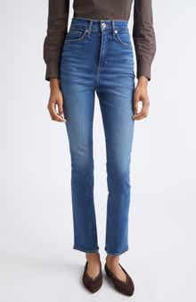 Veronica Beard Lydia High Waist Ultra Slim Jeans