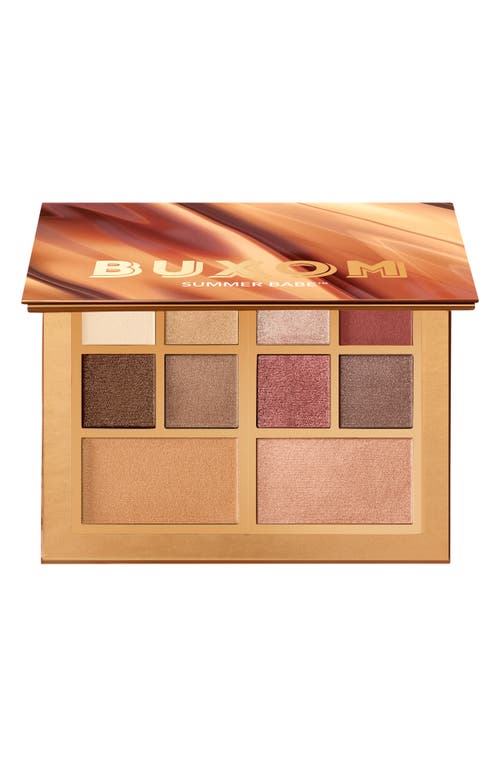 Buxom Summer Babe Allover Bronze Eyeshadow & Bronzer Palette In Transparent