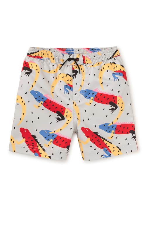 Tea Collection Mid-length Swim Trunks 2.0 In Iguana A Go-go