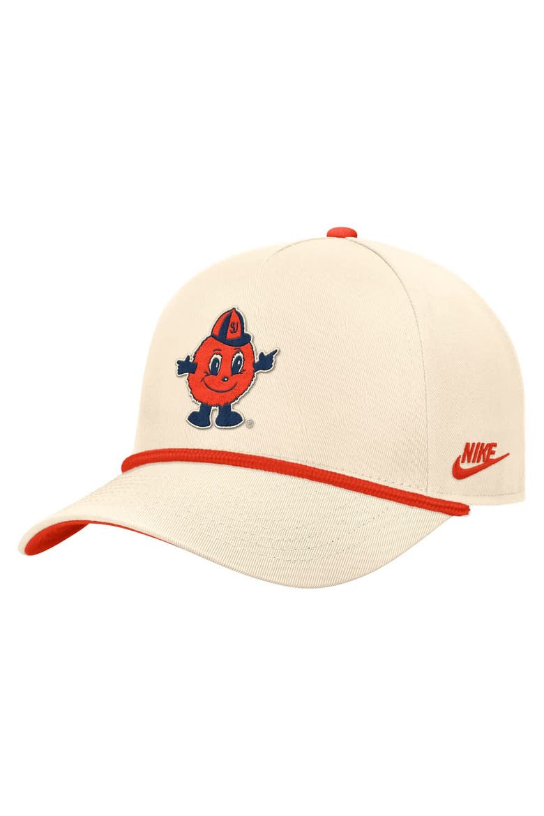 Men's Nike Natural Syracuse Orange Vintage Rope Rise Adjustable Hat, Alternate, color, Natural