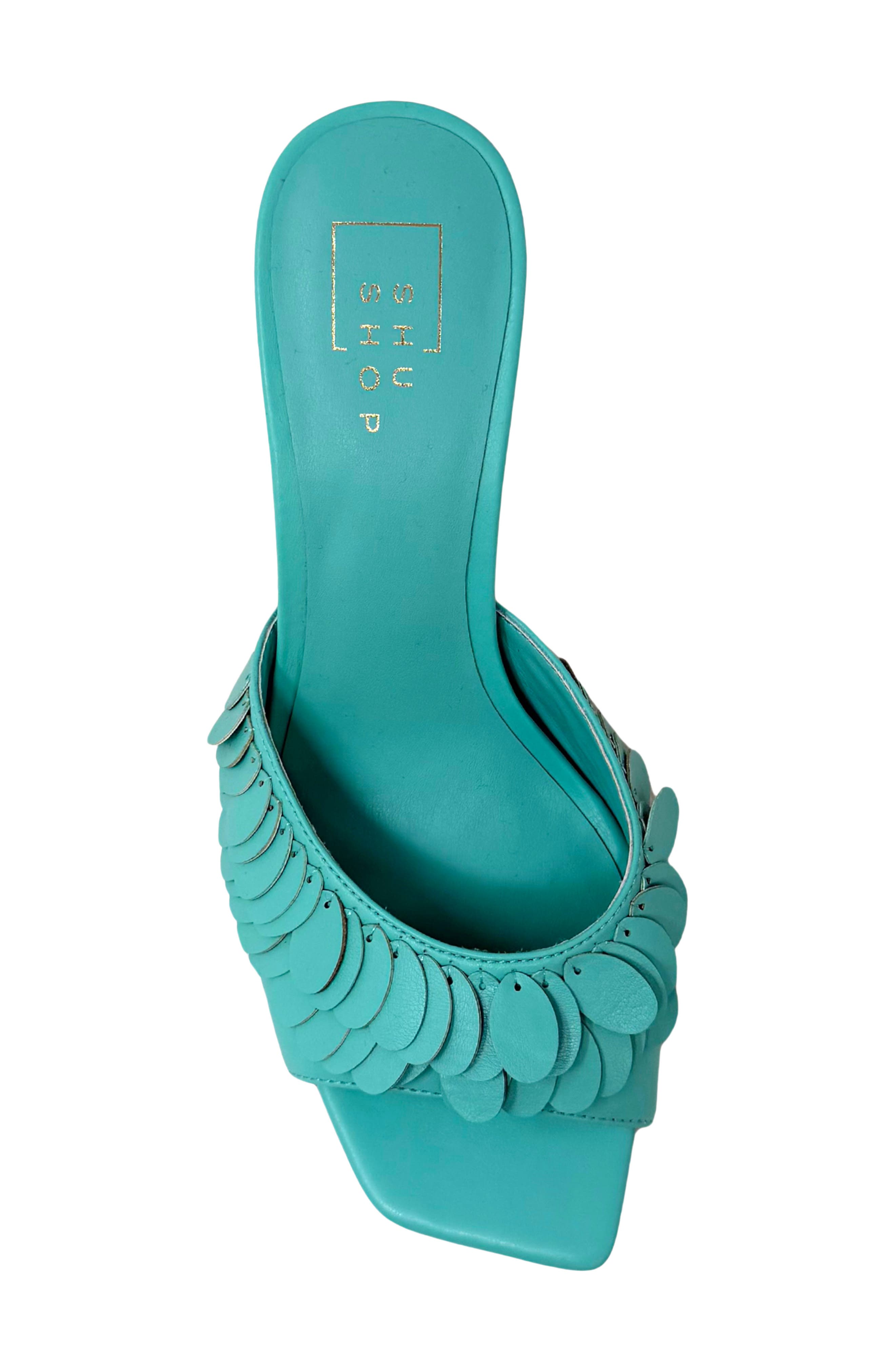 Grace Slide Sandal, Alternate, color, AQUA