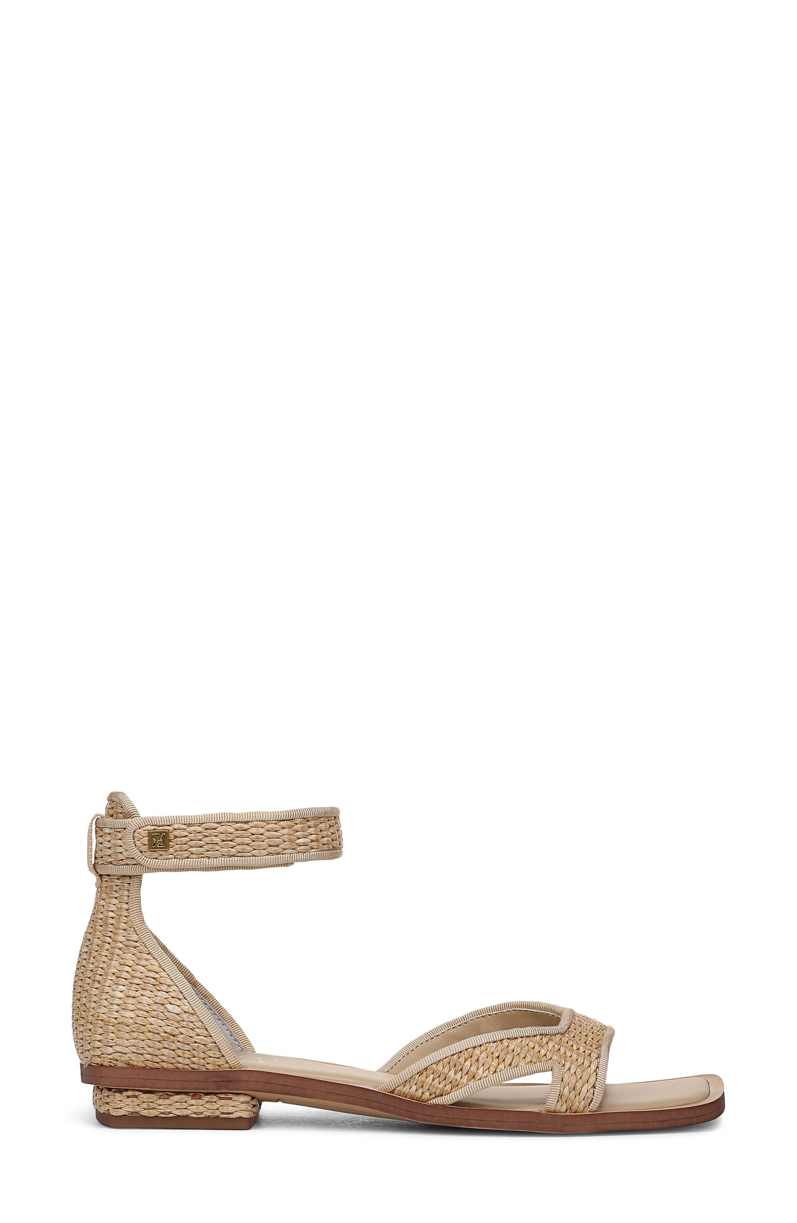 Elisa Ankle Strap Sandal, Alternate, color, NATURAL