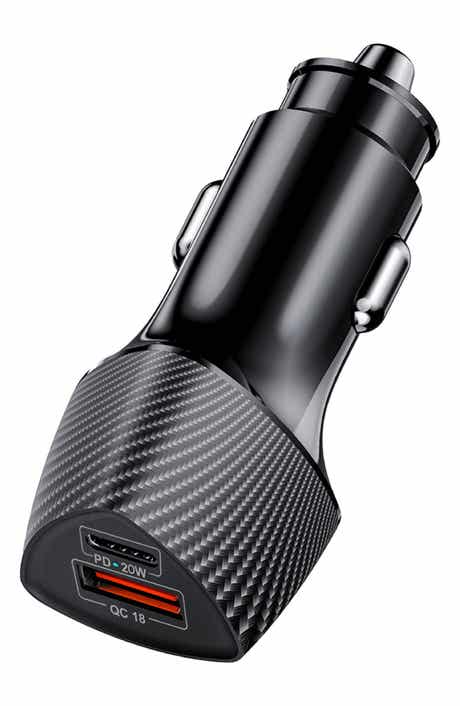 BROOKSTONE Dual Port PD 38W Car Charger