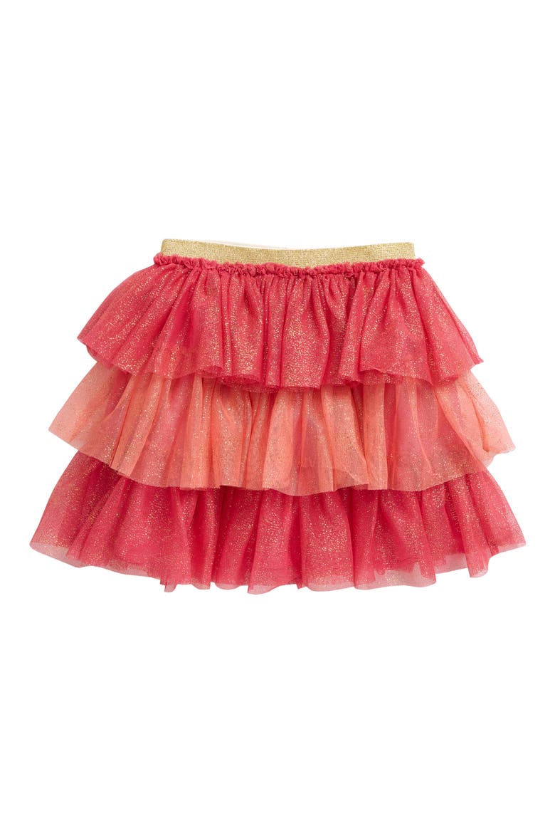 Tiered Tulle Skirt, Main, color, PINK ROGUE SPARKLE