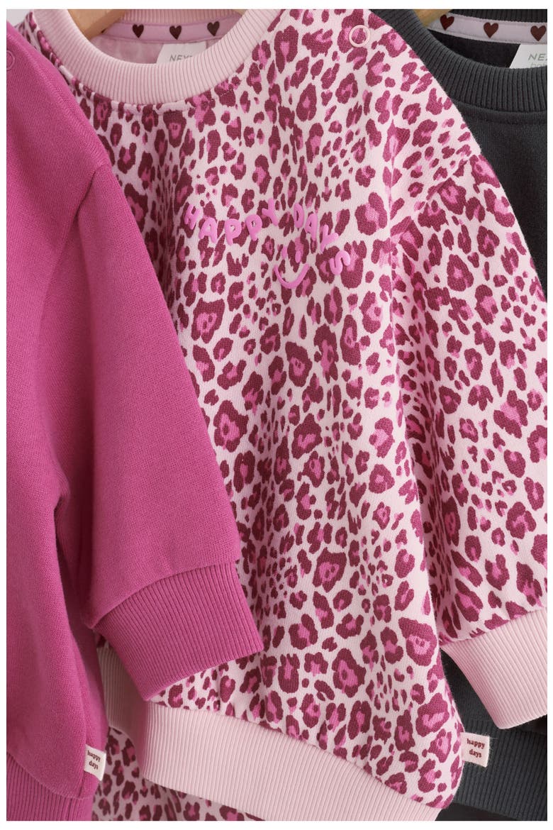 Kids' 6-Piece Sweatshirt and Leggings Set, Alternate, color, PINK MULTI