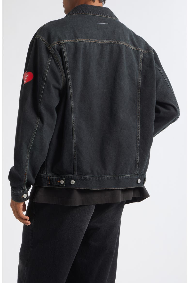 Denim Trucker Jacket, Alternate, color, DARK BLUE
