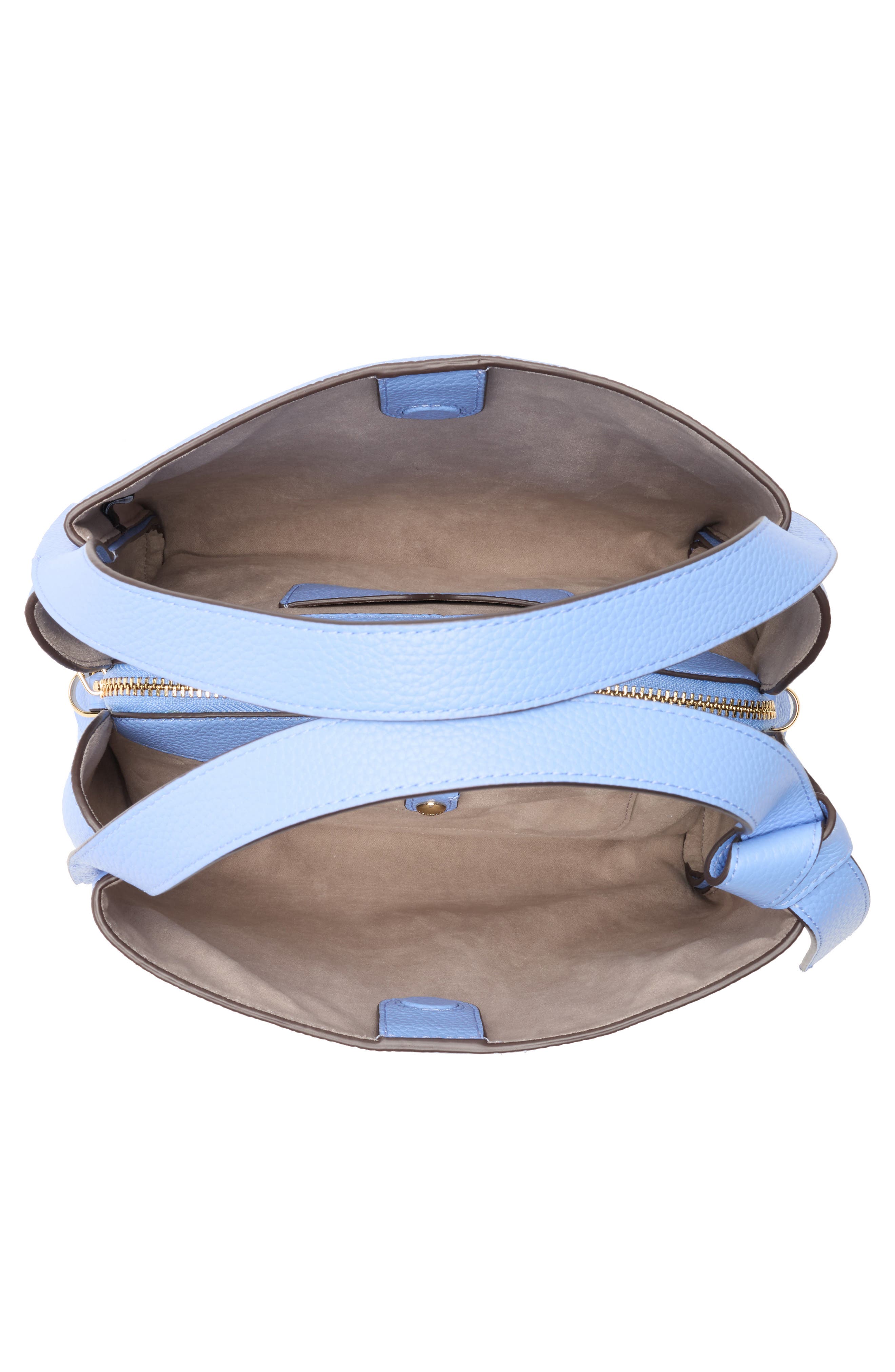 knott medium leather tote, Alternate, color, GENIE BLUE