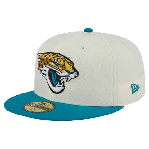 Men's New Era  White/Teal Jacksonville Jaguars Main 59FIFTY Fitted Hat