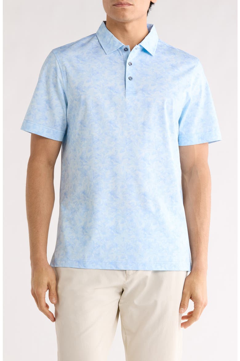 Vincent OoohCotton® Knit Polo, Main, color, AIR BLUE