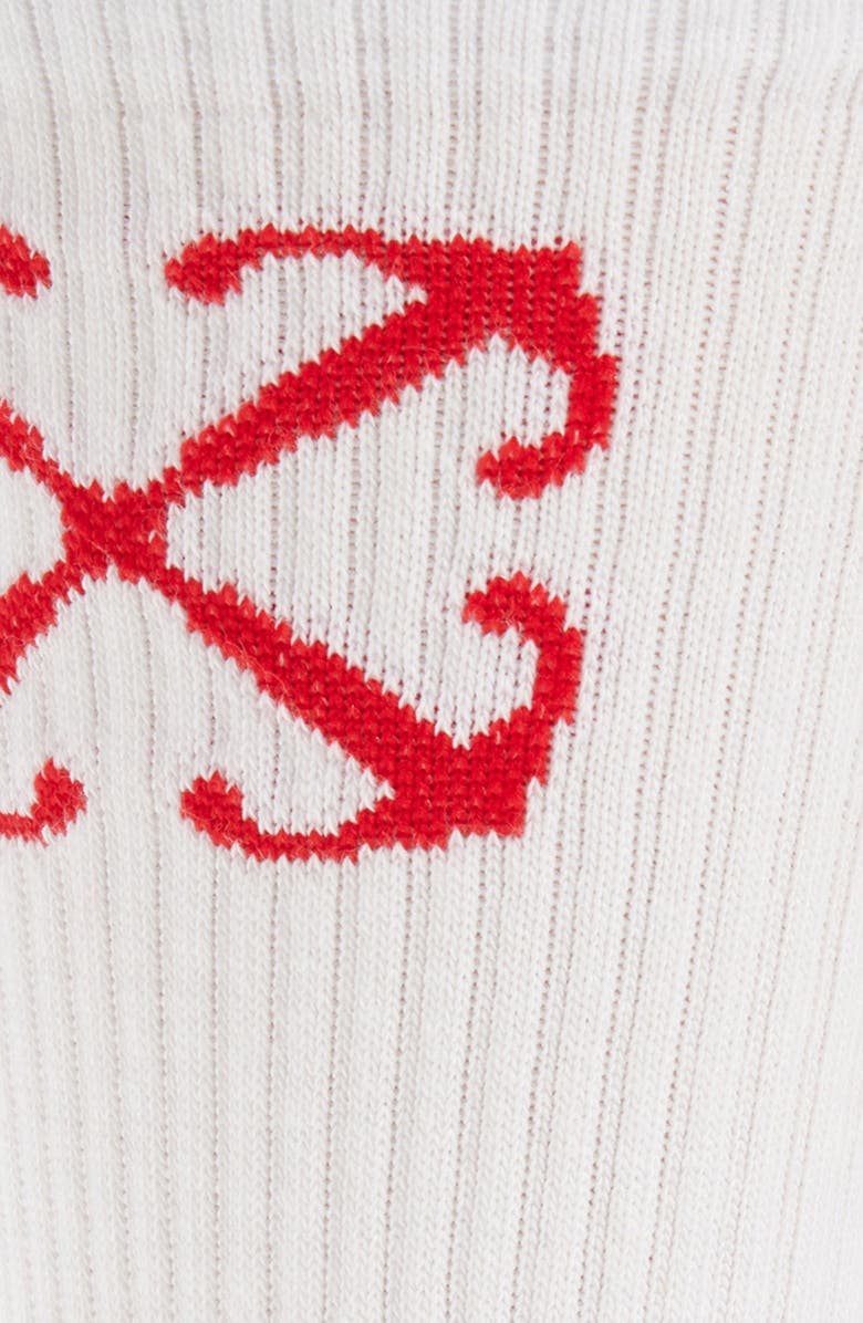 Off-White Arrow Crew Socks, Alternate, color, 