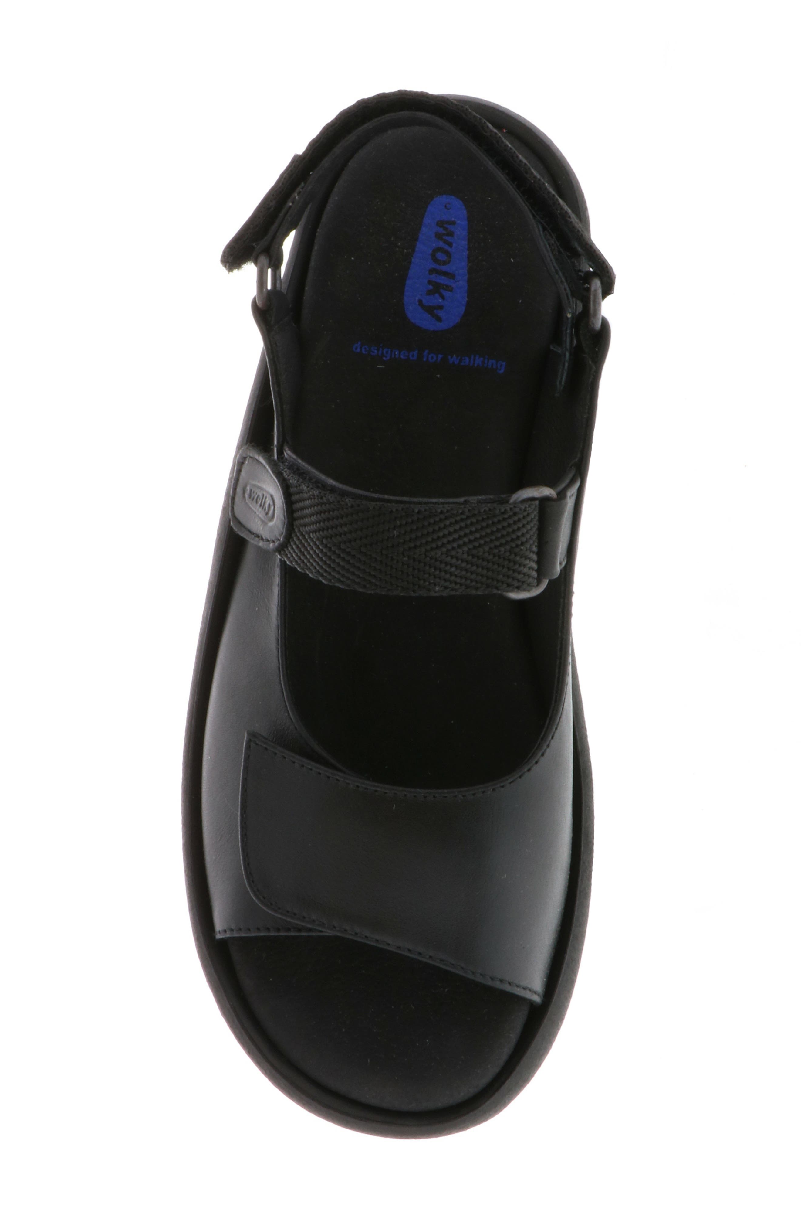 Wolky Jewel Sandal, Alternate, color, Black/ Black