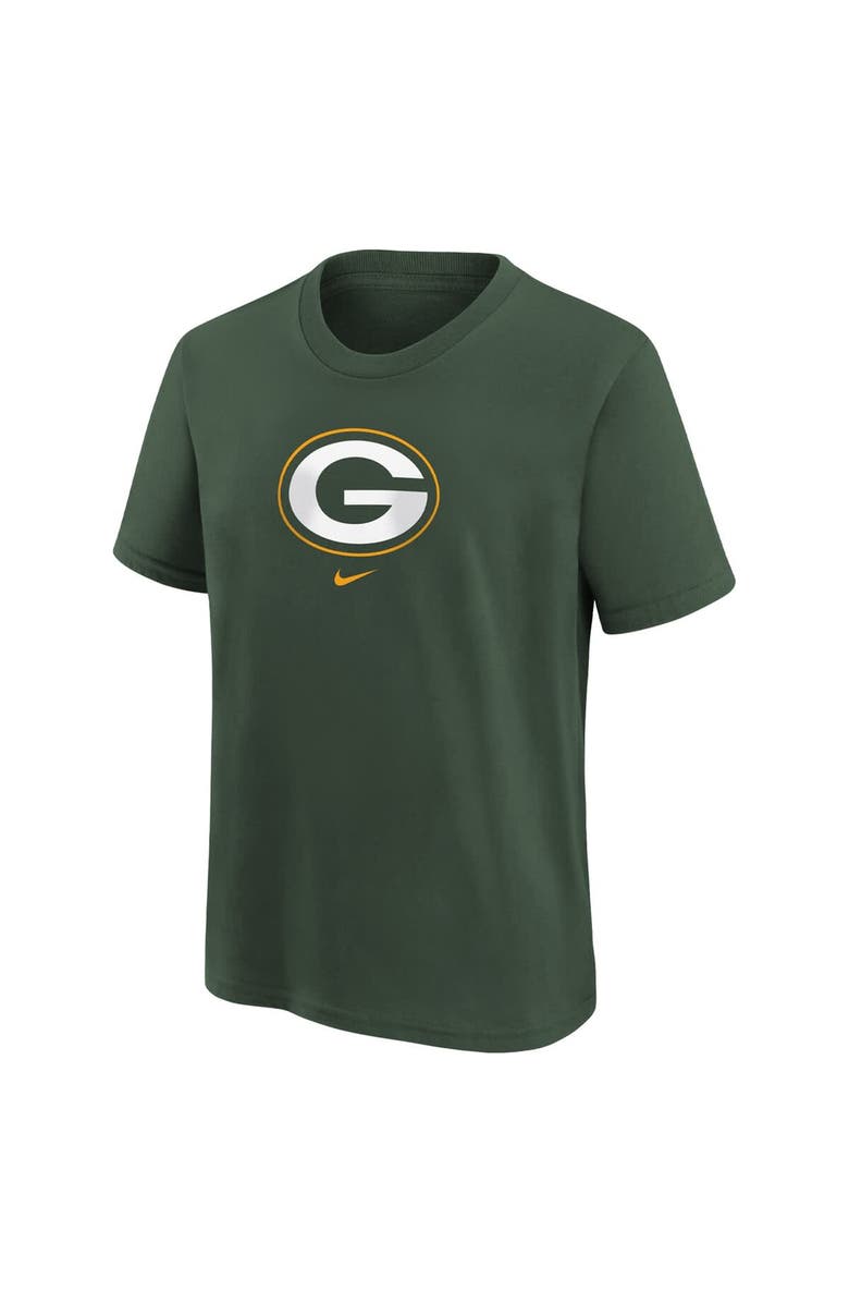 Nike Preschool Nike Green Green Bay Packers Team Wordmark T-Shirt, Alternate, color, Green