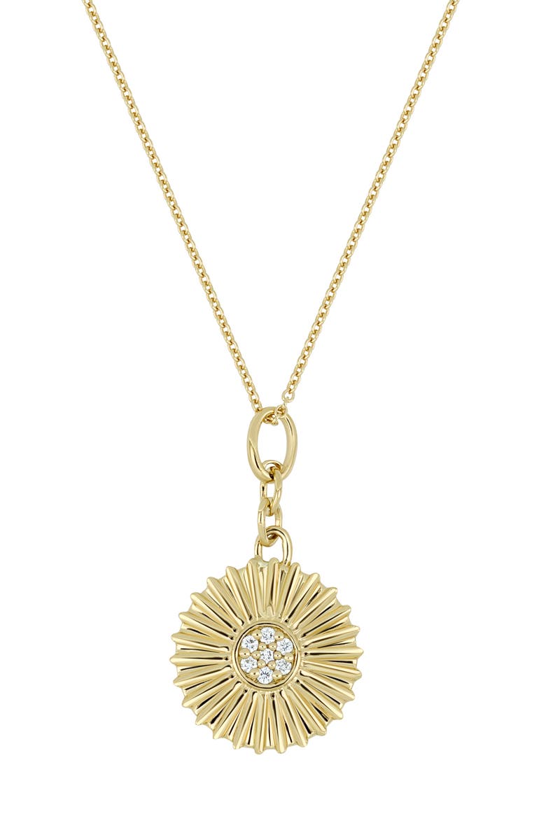 Bony Levy BL Icon Diamond Circle Pendant Necklace, Main, color, 18K Yellow Gold
