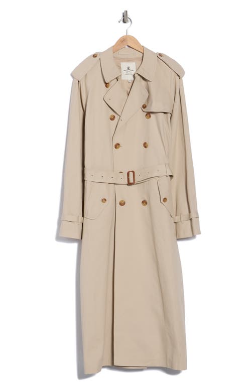 Denimist Oversize Trench Coat In Brown